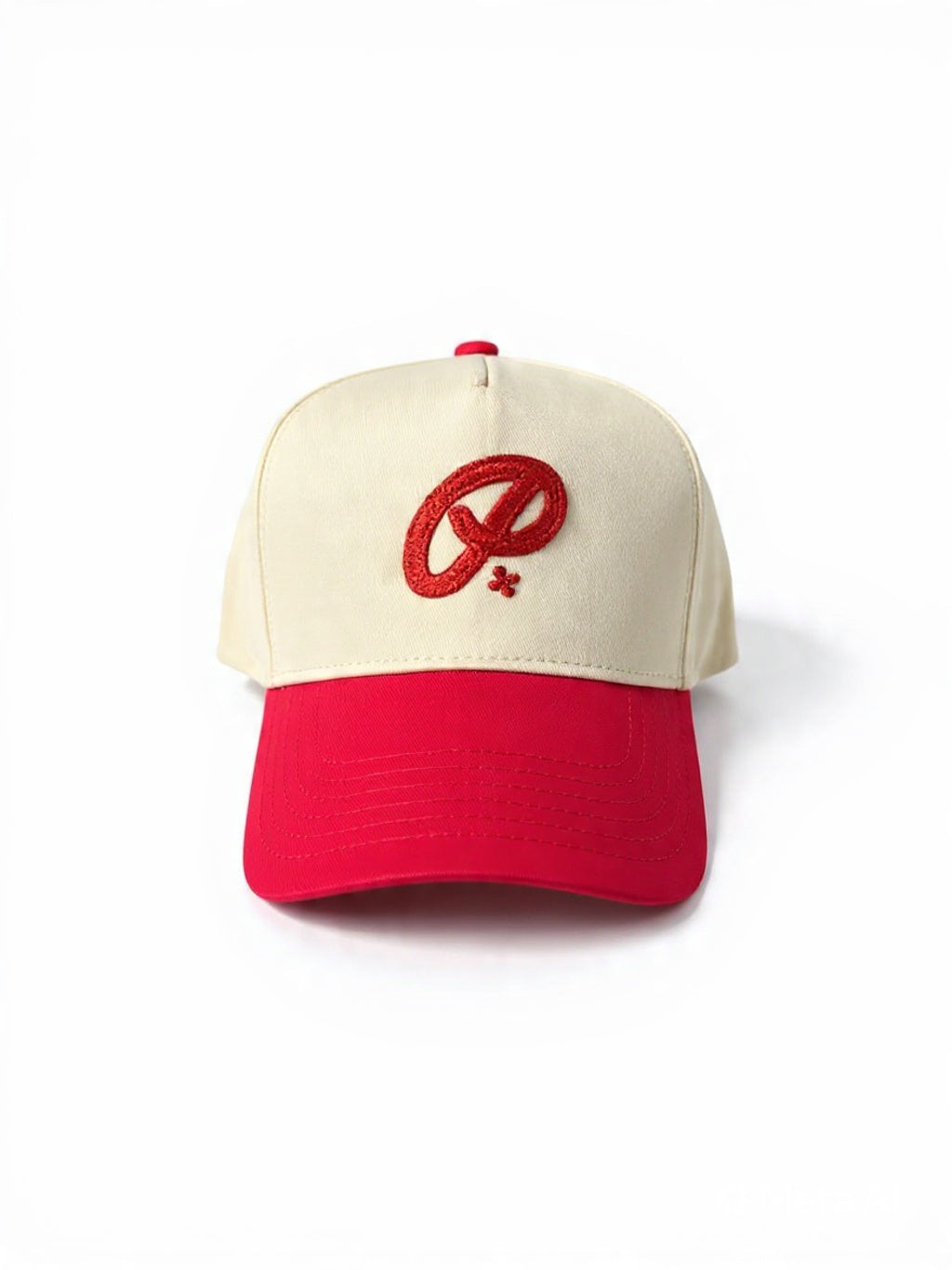 CREAM/RED - A FRAME SNAPBACK