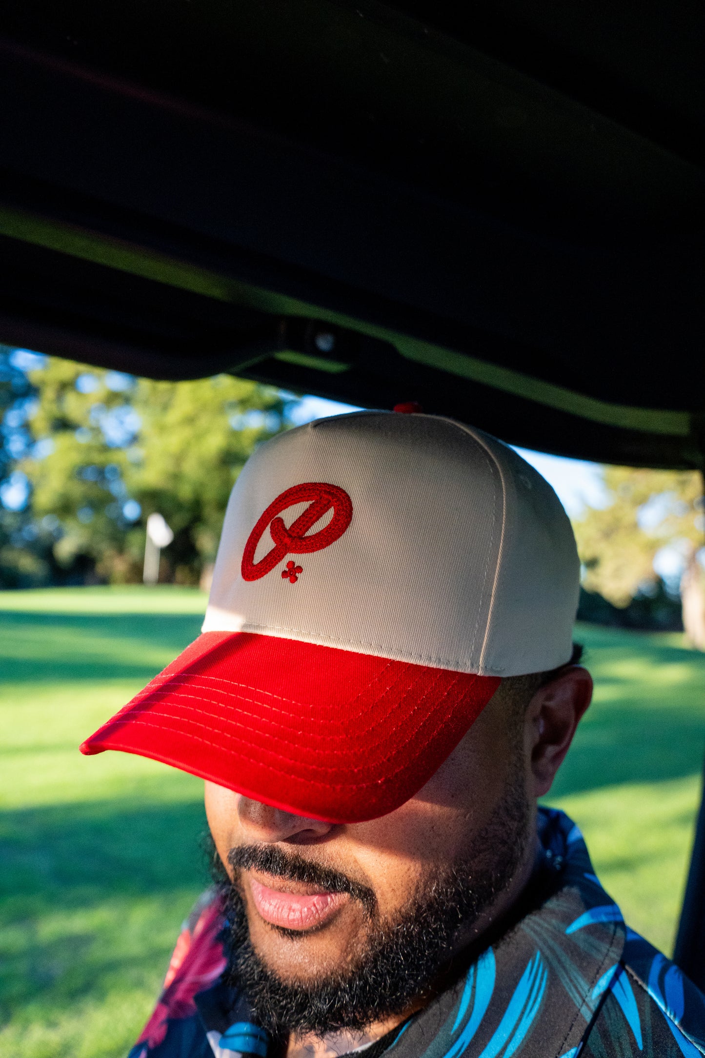 CREAM/RED - A FRAME SNAPBACK