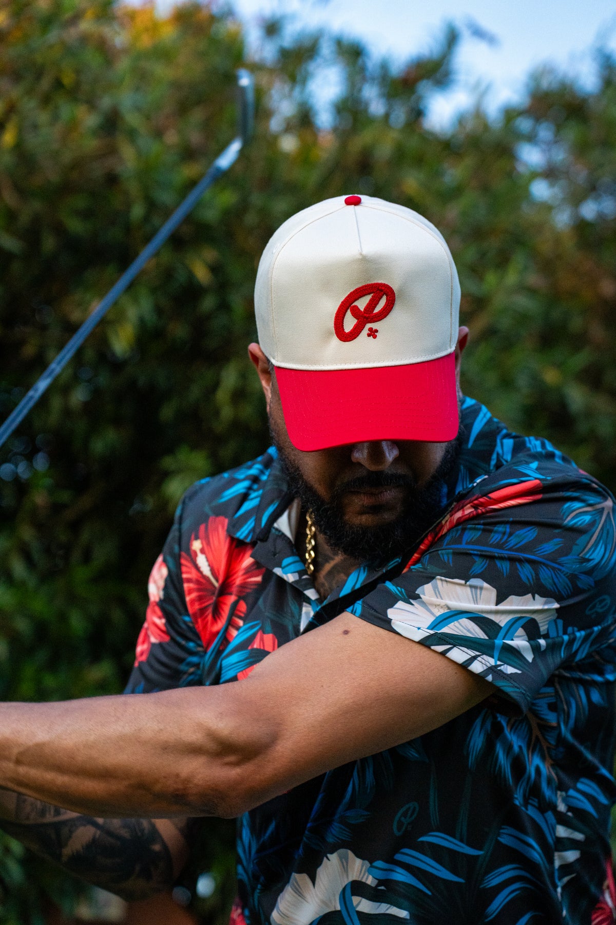CREAM/RED - A FRAME SNAPBACK