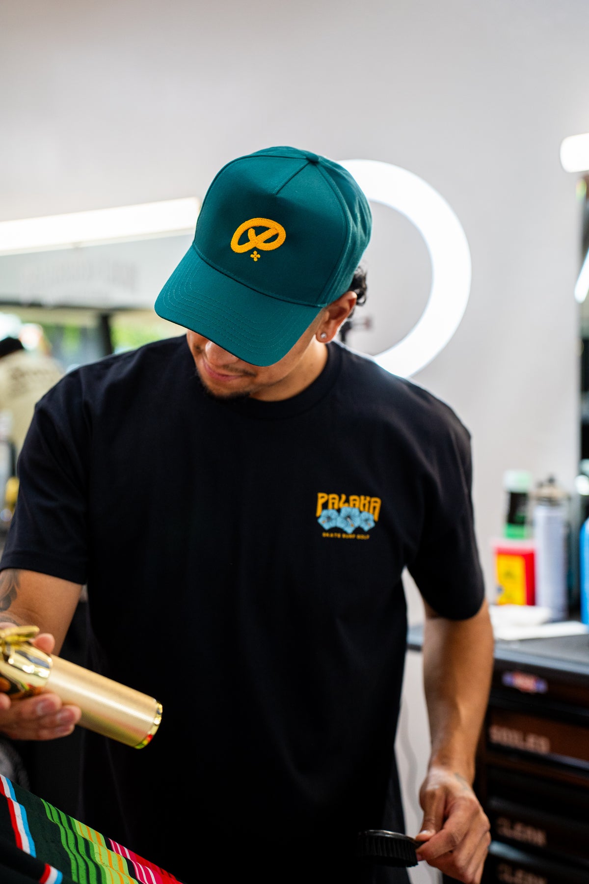 GREEN/GOLD - A FRAME SNAPBACK