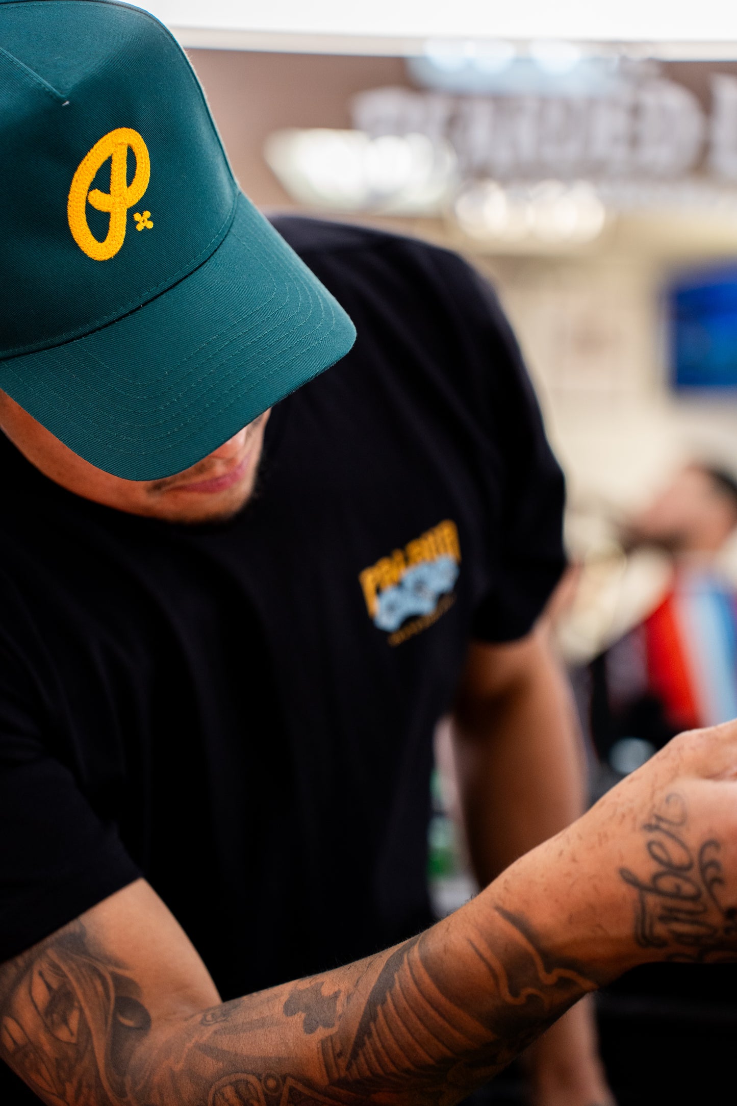 GREEN/GOLD - A FRAME SNAPBACK