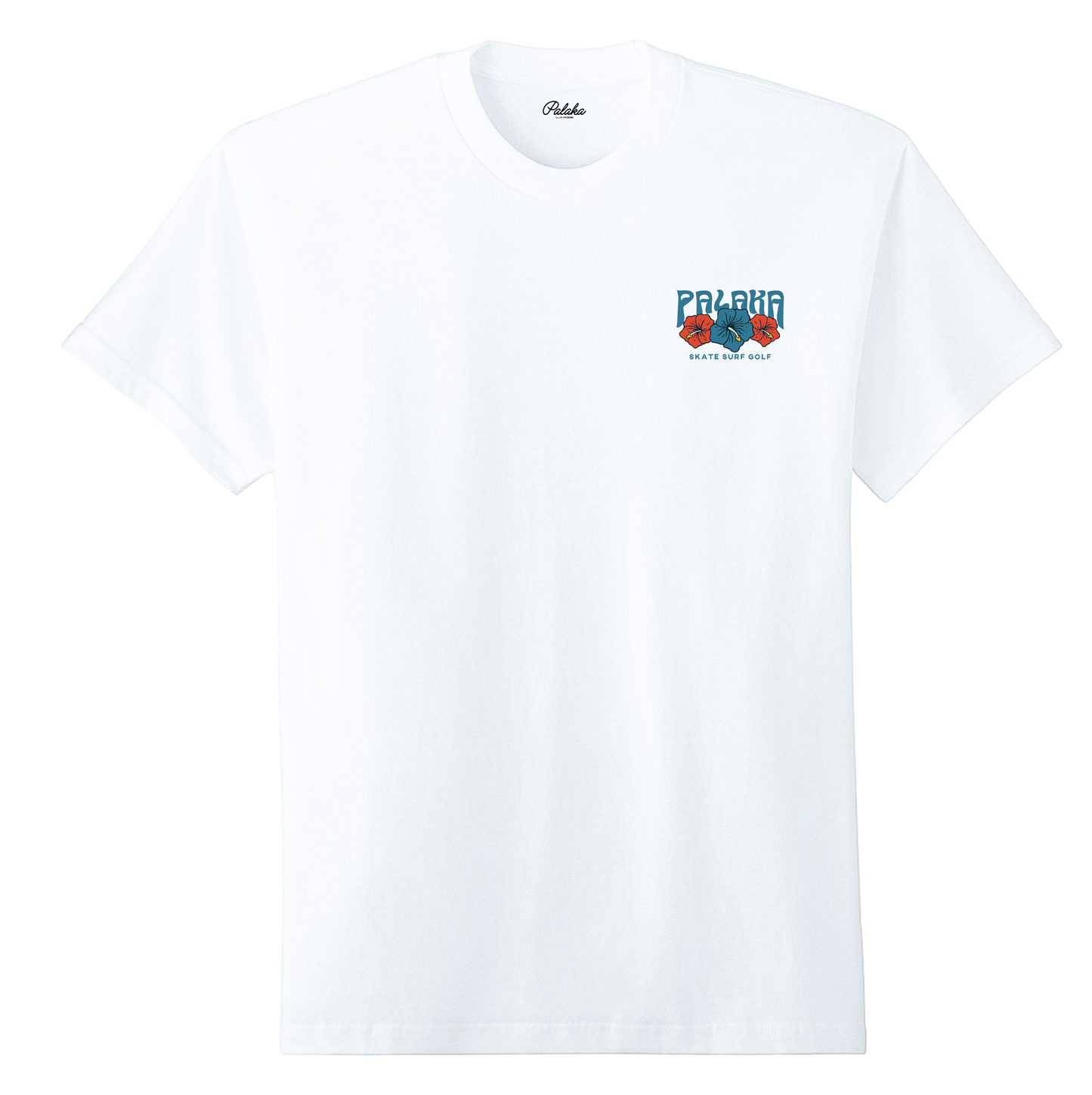 HIBISCUS TEE - WHITE
