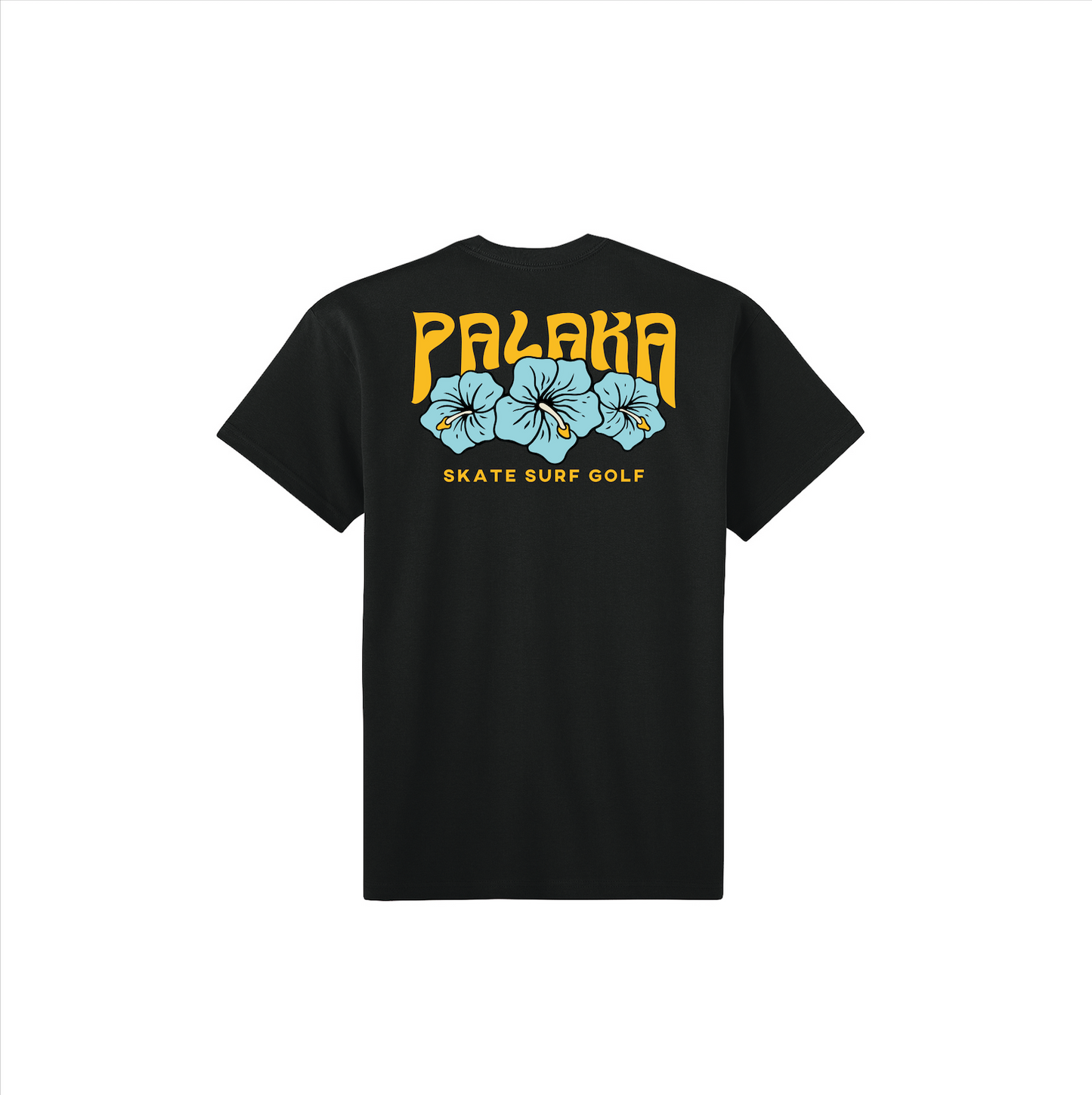 HIBISCUS TEE - BLACK