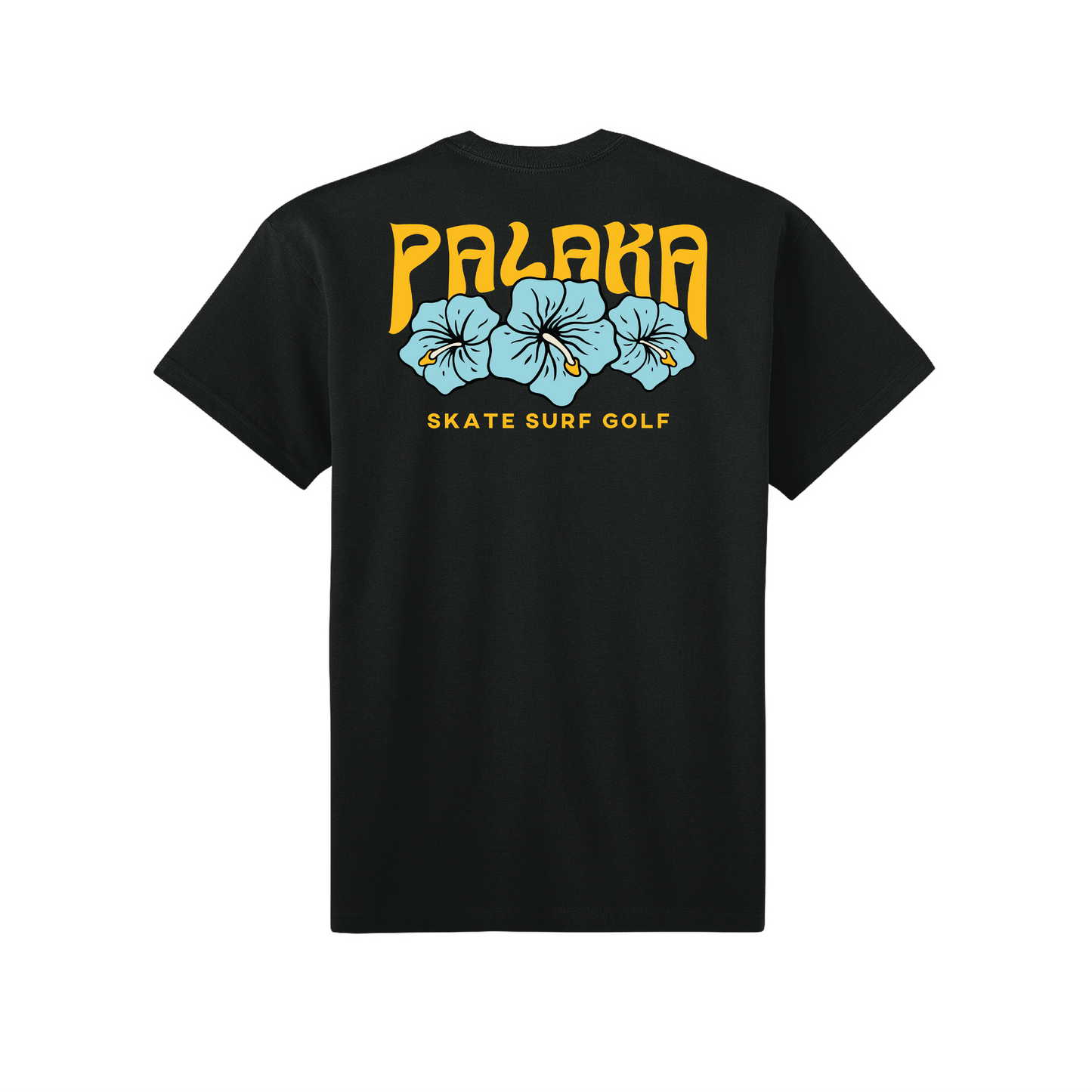 HIBISCUS TEE - BLACK